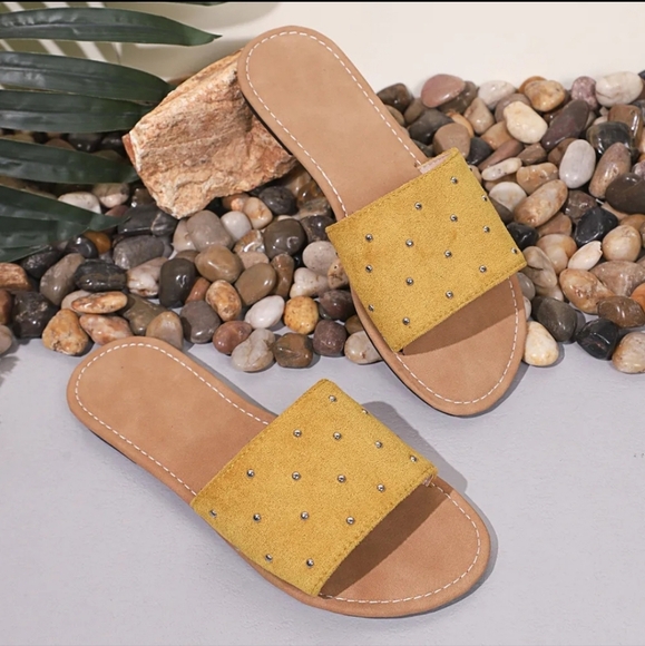 Open Toe Flats Sandals - Picture 1 of 5